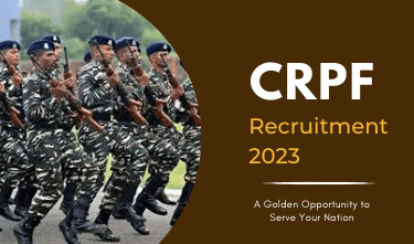 CRPF Recruitment Notification 2023 Out